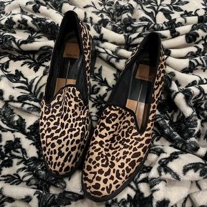 dolce vita cheetah loafer heel
